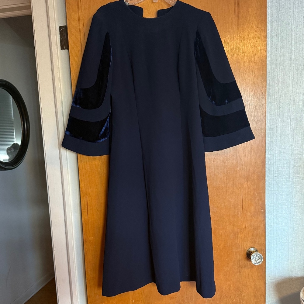 Navy Blue Midi Dress